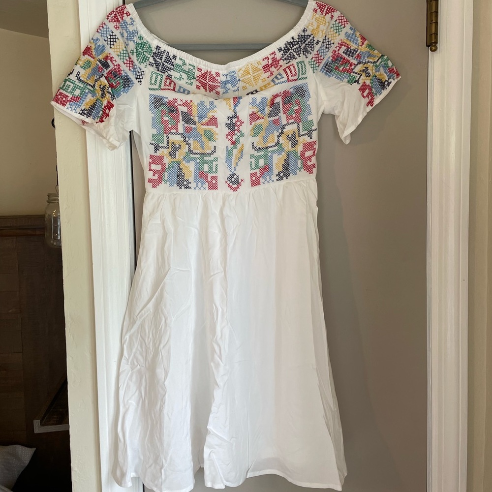 Embroided Mini Dress